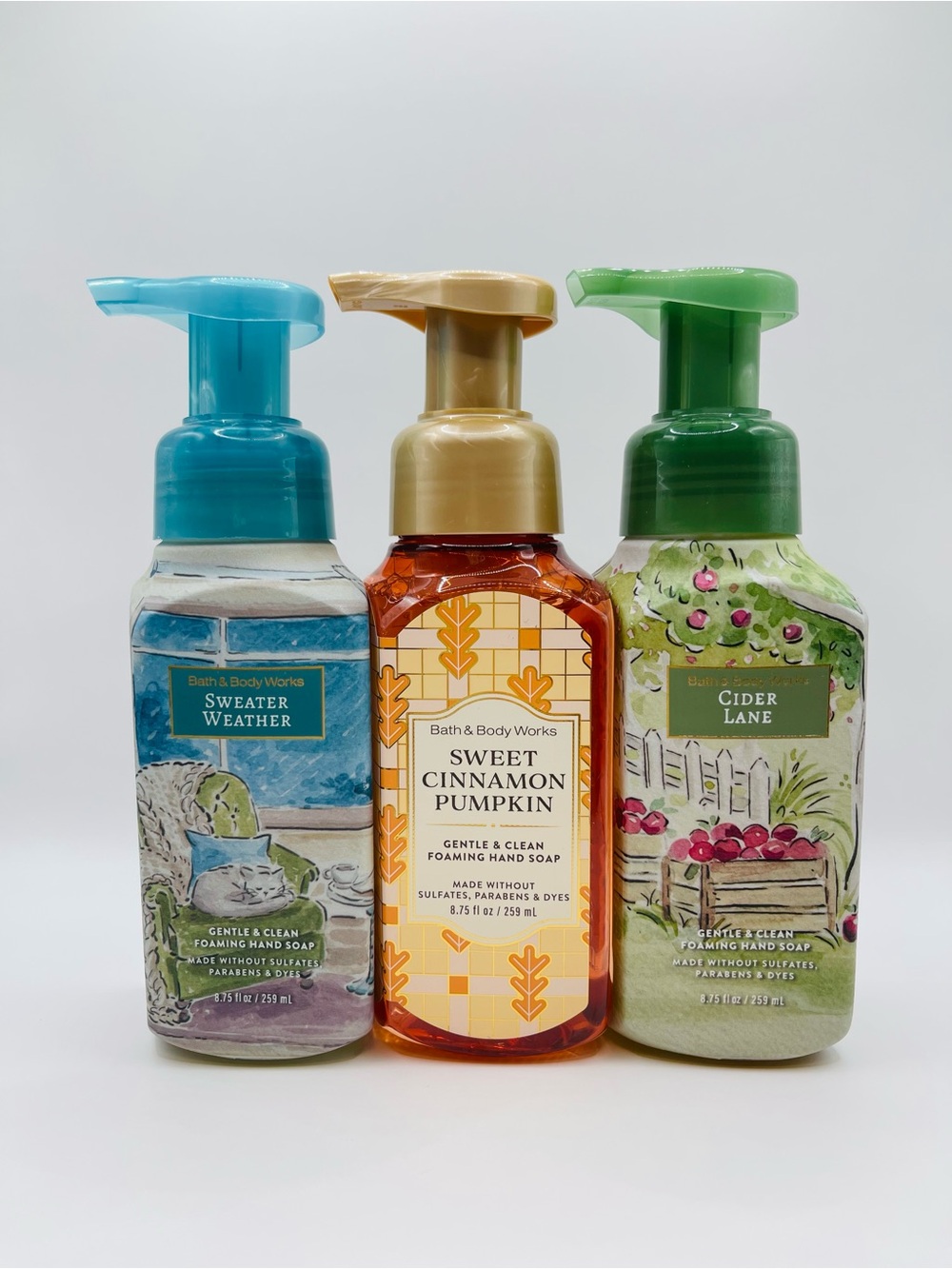 BBW CLASSIC FALL Foaming Hand Soap Sweater Weather Pumpkin Cider Lane|No Offers